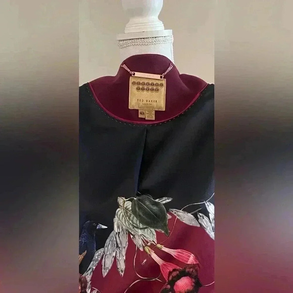 Ted Baker London Maggyy Ottoman Cape Blazer Size 3 medium) - Picture 14 of 15